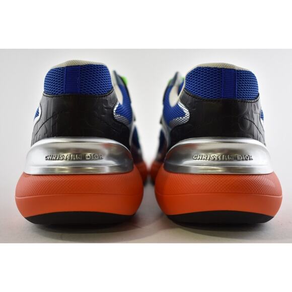Dior Mens B24 Sorayama Black Blue Orange Red Low Top Lace Up Flat Sneakers 41 8 - Picture 10 of 11